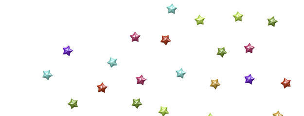 Dazzling Delight: Witness the Brilliance of a 3D Colorful Stars Downpour