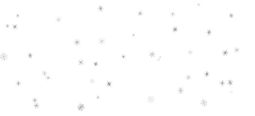 Snowflake Whirlwind: Exquisite 3D Illustration of Descending Christmas Snowflakes in Motion