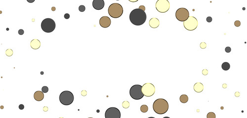 Gilded Celebration: Magnificent 3D Illustration of a Grand gold Confetti Event