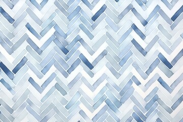 watercolor blue and gray herringbone pattern wallpaper