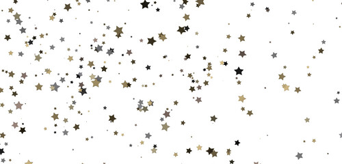 Heavenly Showers: 3D Gold Stars Rain Illustration Transcends Imagination