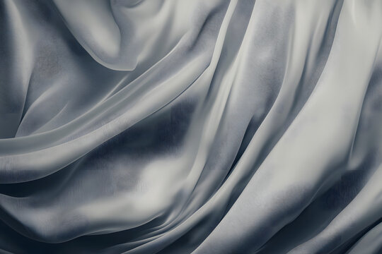 Silver silk, grey fabric texture, silk, grey backgrounds, satin, fabric textures, Silver satin, silk textures, HD wallpaper