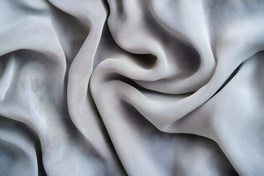 Silver silk, grey fabric texture, silk, grey backgrounds, satin, fabric textures, Silver satin, silk textures, HD wallpaper