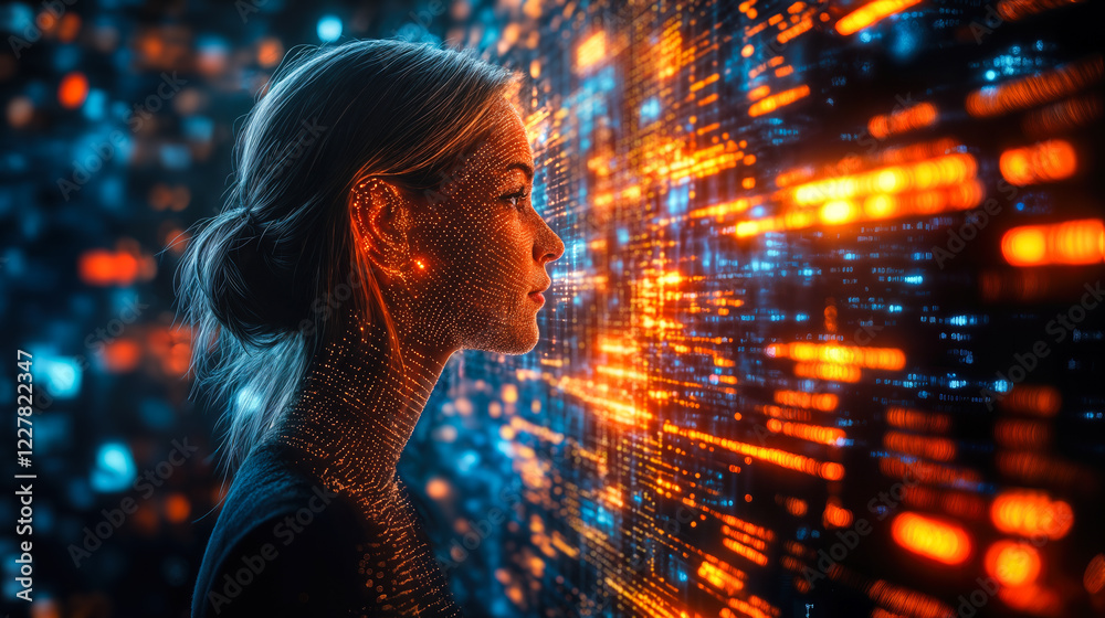 Poster ai-powered content curation and data visualization in digital environments