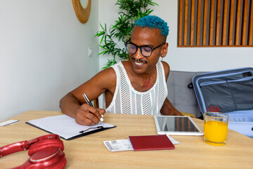 LGBTQIA+ planning holiday travel with enthusiasm and style