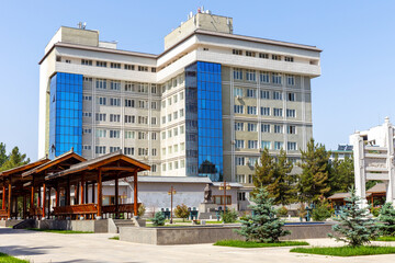 Naklejka premium Samarkand state university faculty of International education. Republic of Uzbekistan