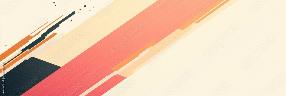 Fototapete vibrant abstract artwork featuring bold lines and colors in dynamic shapes showcasing modern design 