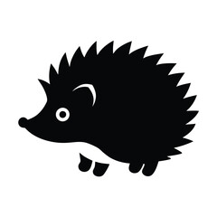 hedgehog on a white background