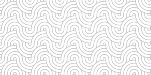 Obraz premium Overlapping Pattern with Transform Effect. Abstract Pattern wave lines gray spiral fabric vector white background. seamless fabric geomatics overlapping create retro line backdrop pattern. 
