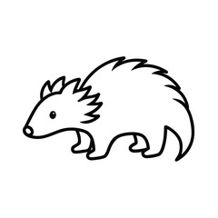 illustration of a hedgehog