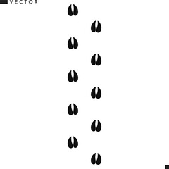 Cow footprint vector illustration 