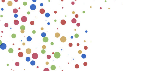 Multicolored paper confetti on transparent background. Realistic confetti flying. Colorful scattered items to holiday decorations.