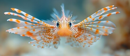 Magnificent Lionfish Underwater Portrait