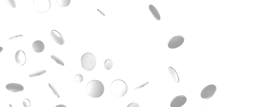 Glittering silver confetti png. Glittering silver - Powered by Adobe