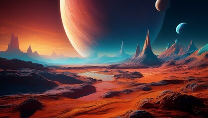 landscape on an planet