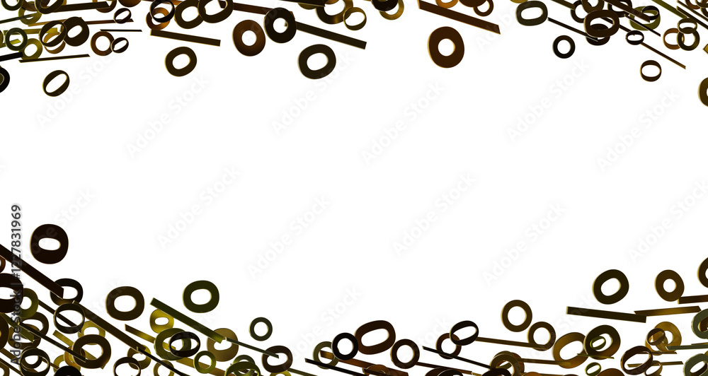Poster 3d Sales icons floating in the air 3D rendering