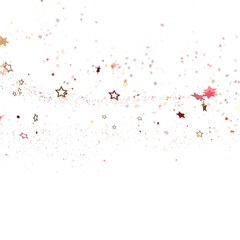 stars gold modern frame in 3d