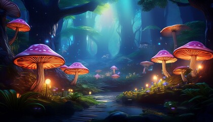 Mushroom Wallpaper ,Fantasy Wallpaper
