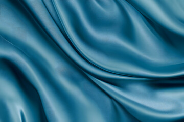 Obraz premium light Blue silk, Blue fabric texture, silk, Blue backgrounds, satin, fabric textures, Blue satin, silk textures, HD wallpaper