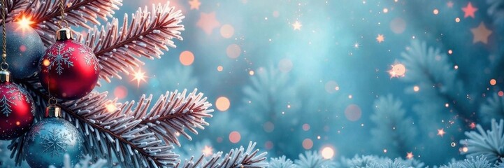 Snowflake pattern surrounding a festive holiday card background, frosty elements, winter designs