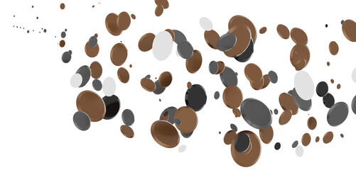 Obraz premium Sky confetti flying in the sky during Pride parade