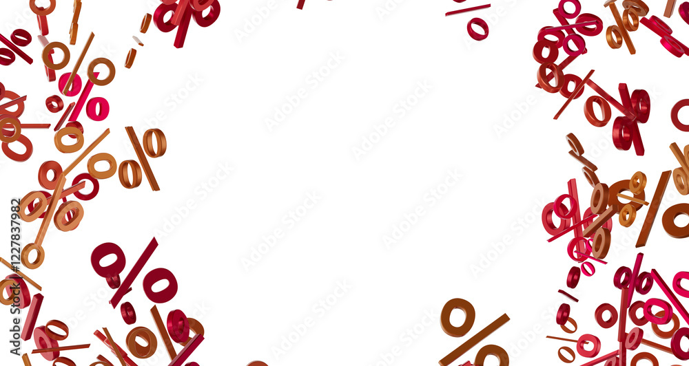 Poster 3d sales icons floating in the air 3d rendering transparent png