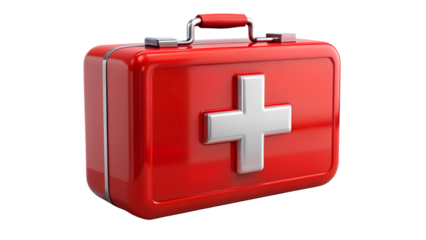 first aid kit isolated