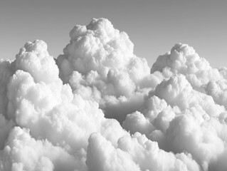 Soft White Clouds Forming Beautiful Patterns in the Sky