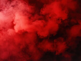 Vibrant Red Smoke Background for Creative Design and Artwork