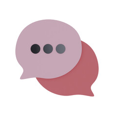 3d Render Love chat exchange