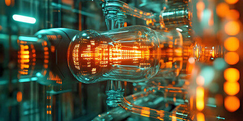 abstract technology background ai generated.