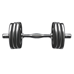 Naklejka premium Weightlifting Barbell Gym Fitness Strength Training Workout Exercise Muscle Powerlifting Bodybuilding Sport