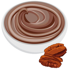 pecan butter or spread in with pecan nuts.