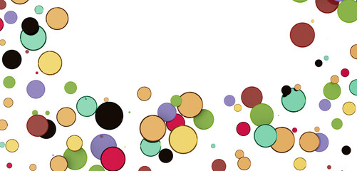 Confetti, paper triangle on the floor, fancy, colorful, celebration party