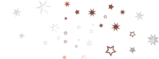 Celestial Christmas Symphony: Enthralling 3D Illustration of Falling Holiday Starbursts