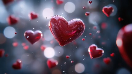 Obraz premium Heart Confetti