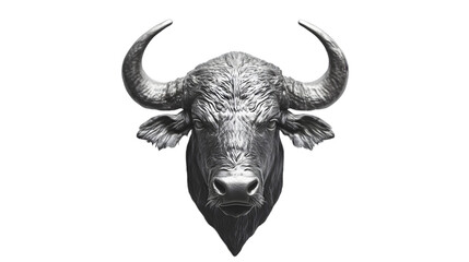 Naklejka premium buffalo head png