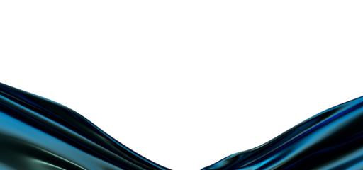 Dynamic Blue Motion: Abstract 3D Wave Illustration with Fluidity and Energy