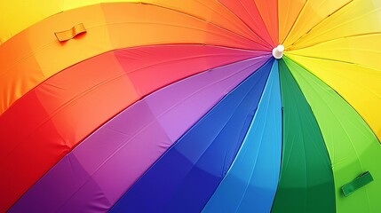 Obraz premium colorful collection of rainbow umbrellas displayed outdoors, each umbrella representing a different color, creating an artistic visual display. umbrella 