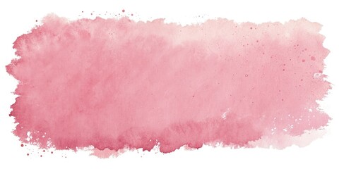 Obraz premium Soft pink watercolor strokes on a white background, dreamy effect, subtle texture, layered technique, pale pink tone