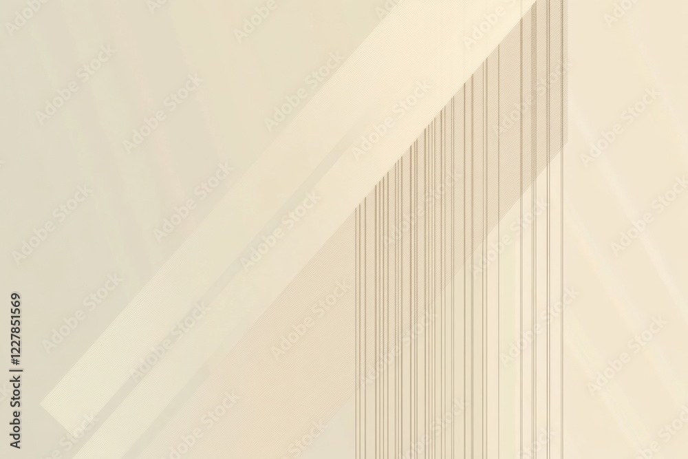 Poster abstract composition with lines and shapes creating a modern aesthetic in soft neutral tones. genera