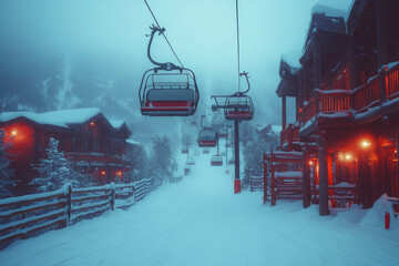 Naklejka premium Banff Ski