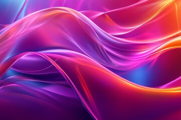 Vibrant abstract waves of colorful swirls and dynamic texture.