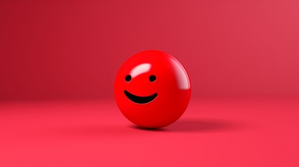 red smaile emojie
