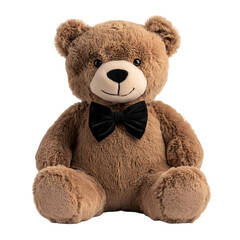 Teddy bear soft toy plush isolated on transparent background