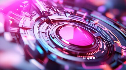 Abstract futuristic pink and blue gradient background for digital art design projects