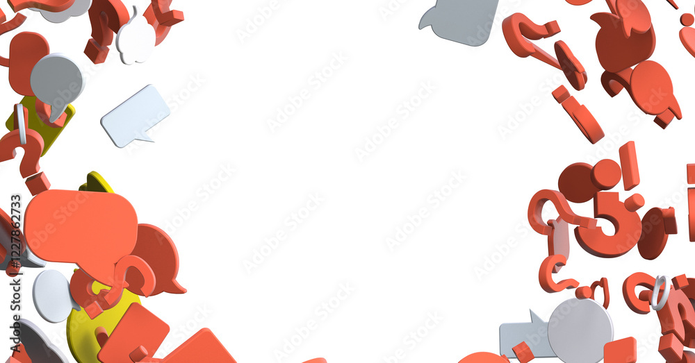 Poster hand holding using mobile phone with email icon on screen. concept of business communication