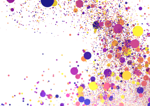 Multicolored paper confetti on transparent background. Realistic confetti flying. Colorful scattered items to holiday decorations.
