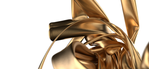 Golden waves of luxury gold texture abstract design art luxury glamour