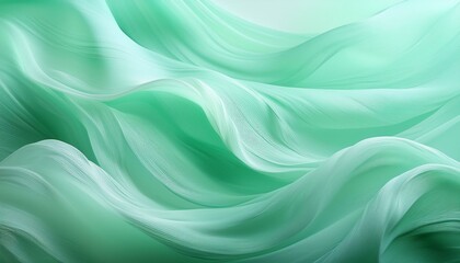 Obraz premium a serene light mint green background with wispy textures creating a calming and soothing atmosphere